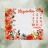 il_fullxfull.6726574770_lz21.jpg Floral Milestone Blanket Personalized Baby Month Tracker Custom Name Design