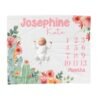 il_fullxfull.6726592096_qx9c.jpg Personalized Baby Milestone Blanket Western Girl Floral Cactus Design Custom Name Photo Prop