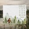 il_fullxfull.6726650972_i6en.jpg Personalized Bigfoot Forest Baby Milestone Blanket Outdoor Adventure Custom Keepsake