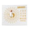 il_fullxfull.6728440268_gidl.jpg My Sunshine Milestone Baby Blanket Sunburst Personalized Keepsake Photo Prop Nursery