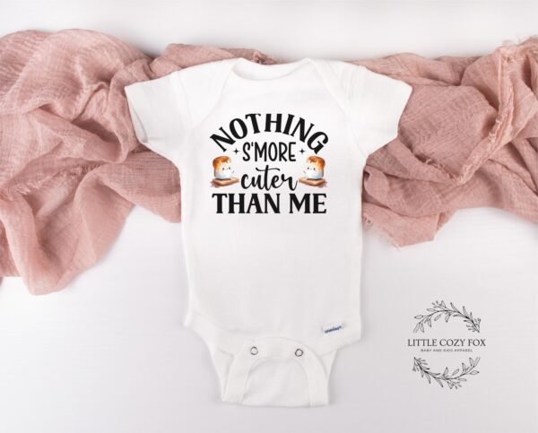 Nothing Smore Cuter Than Me Baby Onesie® Smore Baby Shower Gift Camping Baby Shirt Cute Funny Camping Kids Tees Fall Baby Outfit