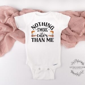 Nothing Smore Cuter Than Me Baby Onesie® Smore Baby Shower Gift Camping Baby Shirt Cute Funny Camping Kids Tees Fall Baby Outfit
