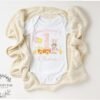 Some Bunny Is One Birthday Easter Onesie® Personalized First Birthday Outfit Custom Name Pastel Colors