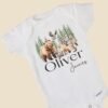 il_fullxfull.6744780453_j55v.jpg Personalized Forest Animal Baby Onesie® for Nature Lovers Adventure-Themed Baby Gift Woodland Creatures