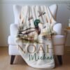 Mallard Duck Personalized Baby Blanket Duck Nursery Custom Name Blanket with Mallard Duck Personalized Throw Blanket Baby Shower Gift