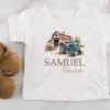 il_fullxfull.6759729949_rqbs.jpg Personalized Farmhouse Tractor Baby OnesieĀ® Custom Name Unique Newborn Gift