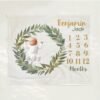 il_fullxfull.6771968435_tc1p.jpg Leafy Wreath Personalized Baby Milestone Blanket Design Photo Prop Baby Shower Gift