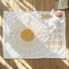 il_fullxfull.6776466387_c0xo.jpg My Sunshine Milestone Baby Blanket Sunburst Personalized Keepsake Photo Prop Nursery